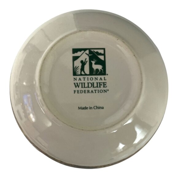 National Wildlife Federation Ceramic Bowl – Howling Coyote Design – 1990s - Picture 4 of 4